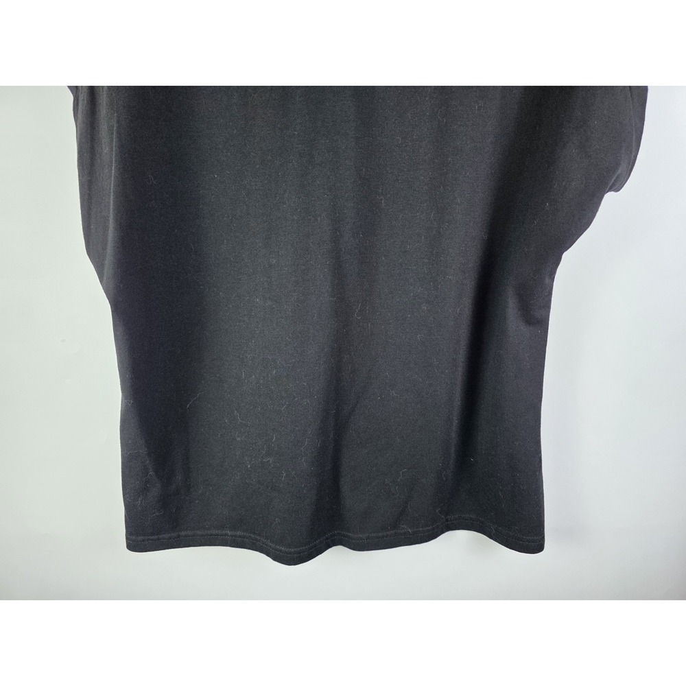 Shein Curve Top Women 2XL Black Lace Yoke Short Sleeve Blouse - Picture 3 of 7